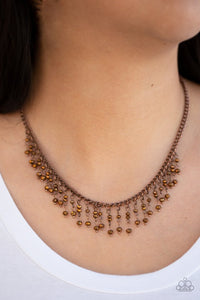 Sporadic Sparkle - Copper Necklace