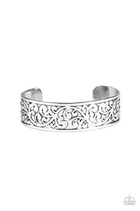 Read The VINE Print - Silver Bracelet