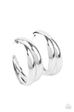 Load image into Gallery viewer, Colossal Curves - Silver  Earrings