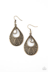 Garden Magic - Brass earring