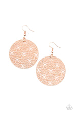 Laden Sie das Bild in den Galerie-Viewer, Metallic Mosaic - Rose Gold Earrings