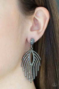 Metro Safari - Black Post Earrings