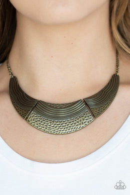 Utterly Untamable Brass necklace