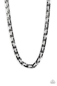 Full-Court Press Black  Necklace -