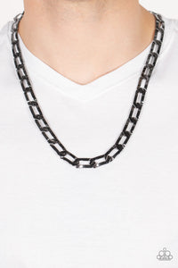 Full-Court Press Black  Necklace -