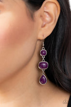 Load image into Gallery viewer, Fashion Frolic - Purple Earrings 