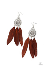 Laden Sie das Bild in den Galerie-Viewer, Pretty in PLUMES - Brown Earrings