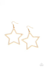 Load image into Gallery viewer, Supernova Sparkle - Gold Earrings - Paparazzi