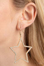 Load image into Gallery viewer, Supernova Sparkle - Gold Earrings - Paparazzi