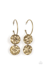 Load image into Gallery viewer, Sending Shock Waves - Brass earrings