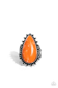 Down-to-Earth Essence - Orange Ring - Paparazzi