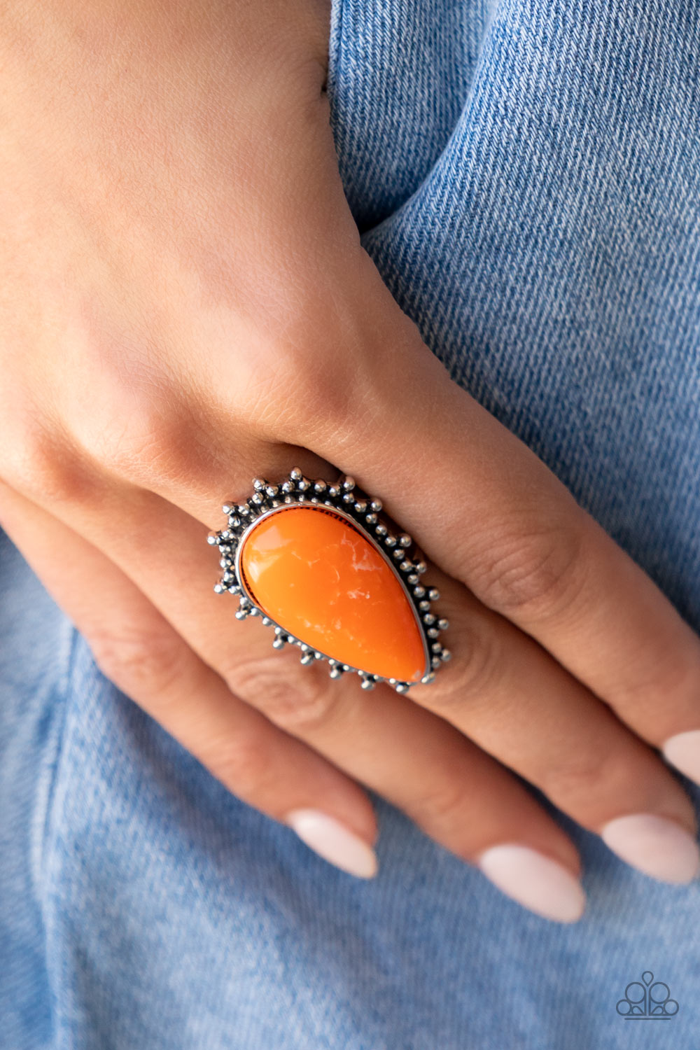 Down-to-Earth Essence - Orange Ring - Paparazzi