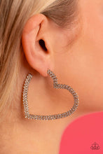 Load image into Gallery viewer, Sweetheart Sequence - Gold Hoop Earring