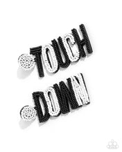 Load image into Gallery viewer, Touchdown Texture - Black earring