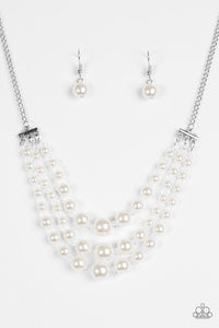 Spring Social - White necklace