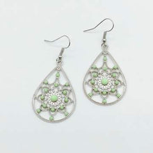 Load image into Gallery viewer, A FLAIR FOR FABULOUS - GREEN earring