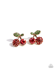 Load image into Gallery viewer, Cherry Candidate - gold earrings