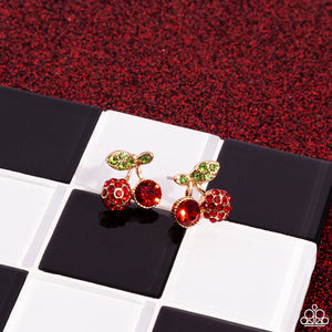 Cherry Candidate - gold earrings