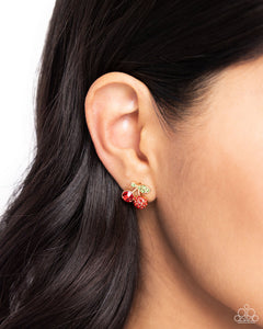 Cherry Candidate - gold earring