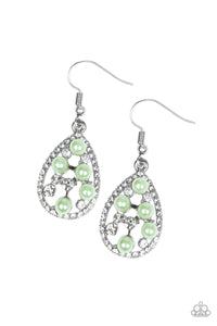 Fabulously Wealthy - green earrings