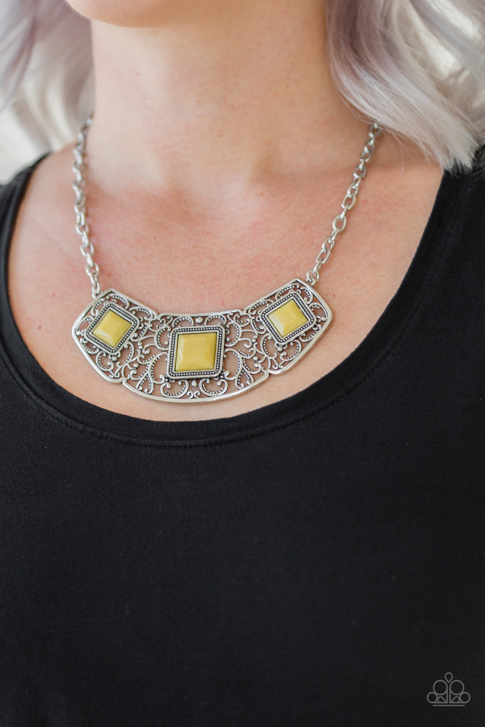 Feeling Inde-PENDANT- Yellow Necklace