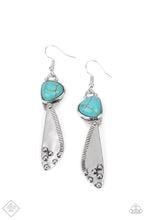 Load image into Gallery viewer, Going-Green Goddess - Blue Earrings