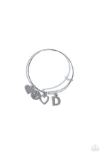 Load image into Gallery viewer, Making It INITIAL - silver - D bracelet