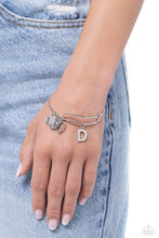 Load image into Gallery viewer, Making It INITIAL - silver - D bracelet