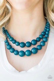 Full Bead Ahead - Blue Necklace