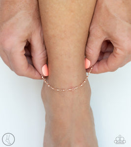 Shore Shimmer - rose gold anklet