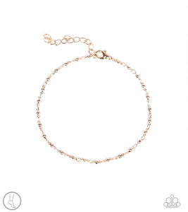 Shore Shimmer - rose gold anklet