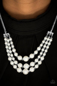 Spring Social - White necklace