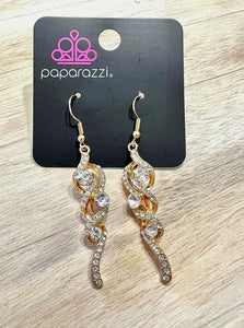 Highly Flammable - Gold Earrings