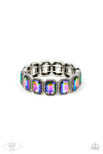 Load image into Gallery viewer, Studded Smolder - Multi Blue Oil Spill Bracelet