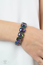 Load image into Gallery viewer, Studded Smolder - Multi Blue Oil Spill Bracelet