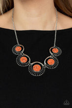 Load image into Gallery viewer, Elliptical Effervescence - Orange necklace