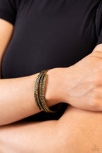 Load image into Gallery viewer, CURVED Lines - Brass bracelet