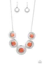Load image into Gallery viewer, Elliptical Effervescence - Orange necklace