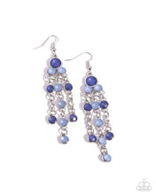 Load image into Gallery viewer, Cascading Clarity - Blue earring