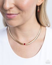 Load image into Gallery viewer, Stunning Solitaire - Red necklace