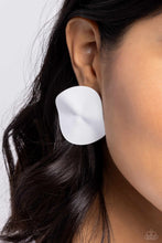 Load image into Gallery viewer, Moody Masterpiece white earrings
