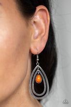 Load image into Gallery viewer, Drops of Color - Orange earring