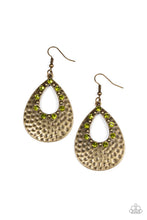 Load image into Gallery viewer, Terraform Twinkle - Green Earrings