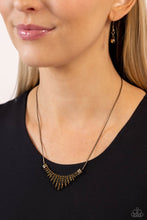Cargar imagen en el visor de la galería, Dramatic Diadem - Brass necklace