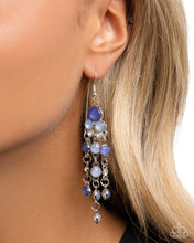 Load image into Gallery viewer, Cascading Clarity - Blue earring