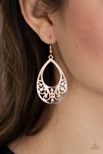 Load image into Gallery viewer, Stylish Serpentine - Rose Gold earrings