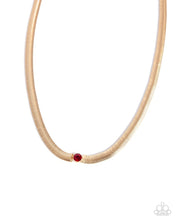 Load image into Gallery viewer, Stunning Solitaire - Red necklace