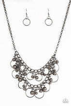 Laden Sie das Bild in den Galerie-Viewer, Warning Bells - Black necklace