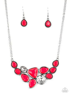 Breathtaking Brilliance - Red necklace