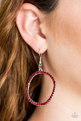 JUST ADD SPARKLE - RED EARRING